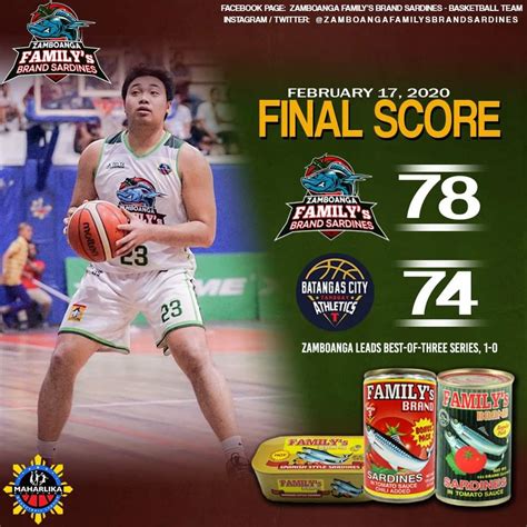 MPBL Zamboanga Family's Brand Sardines 2020.